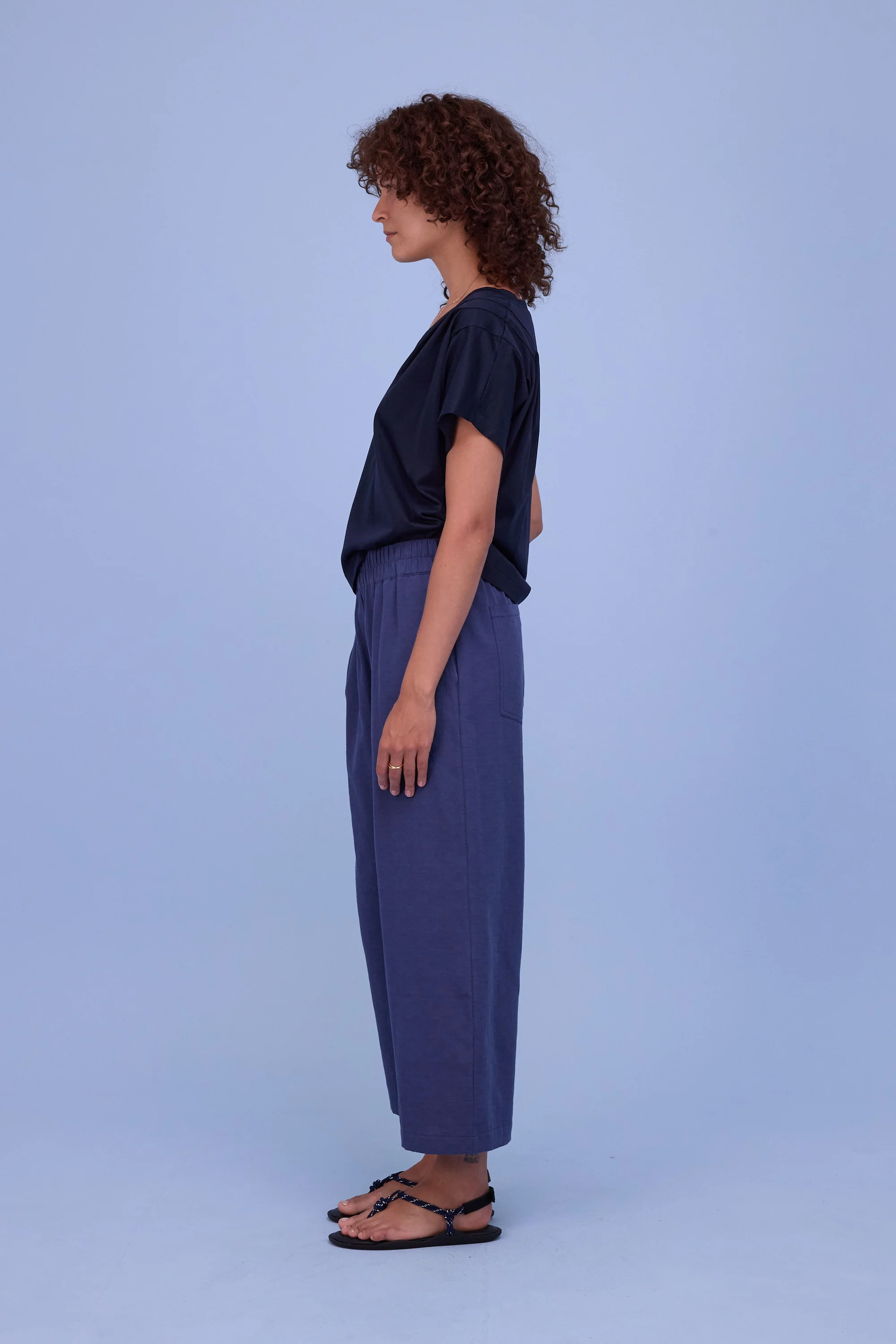 Bodine T-shirt in night blue - Image 3