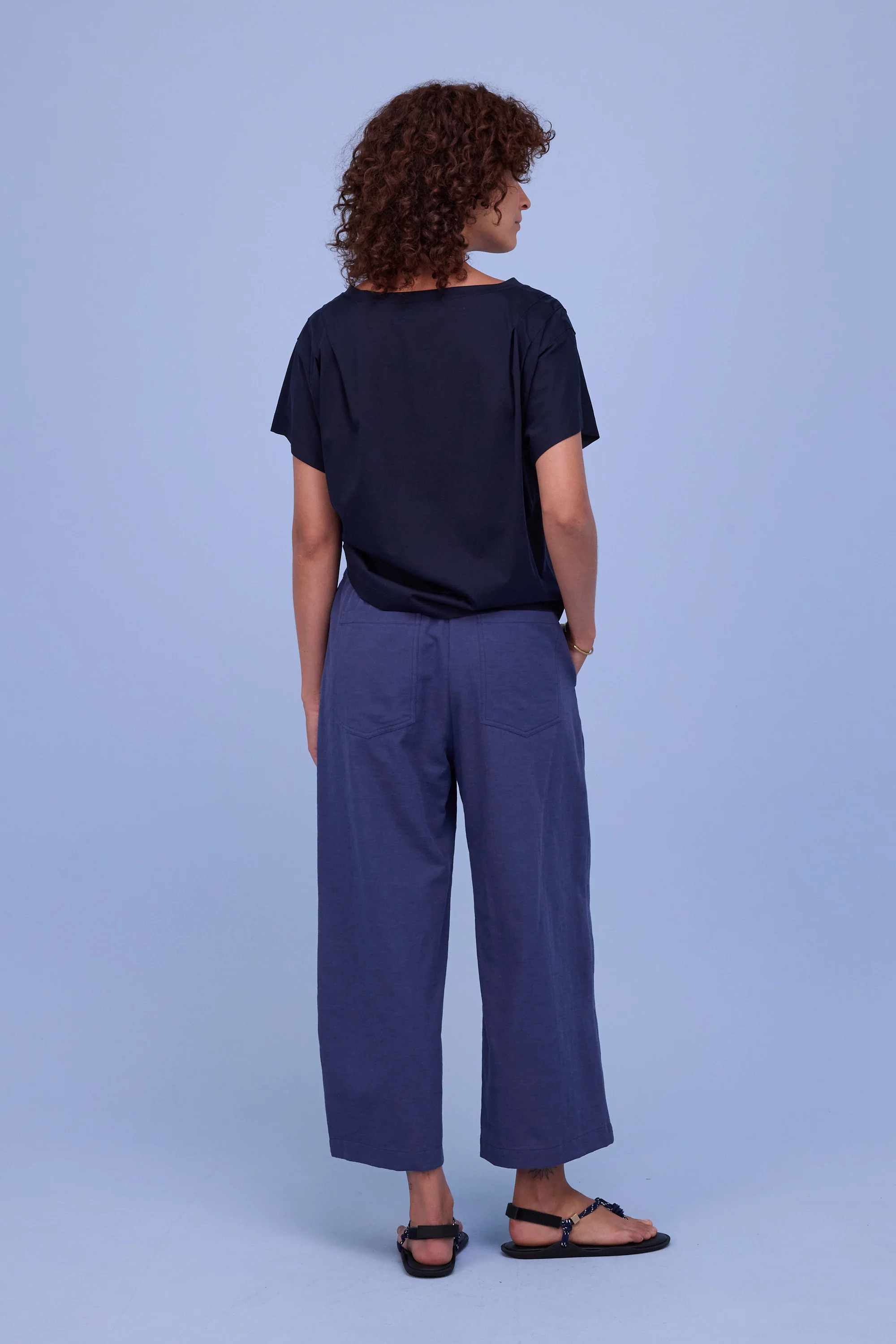 Bodine T-shirt in night blue - Image 4