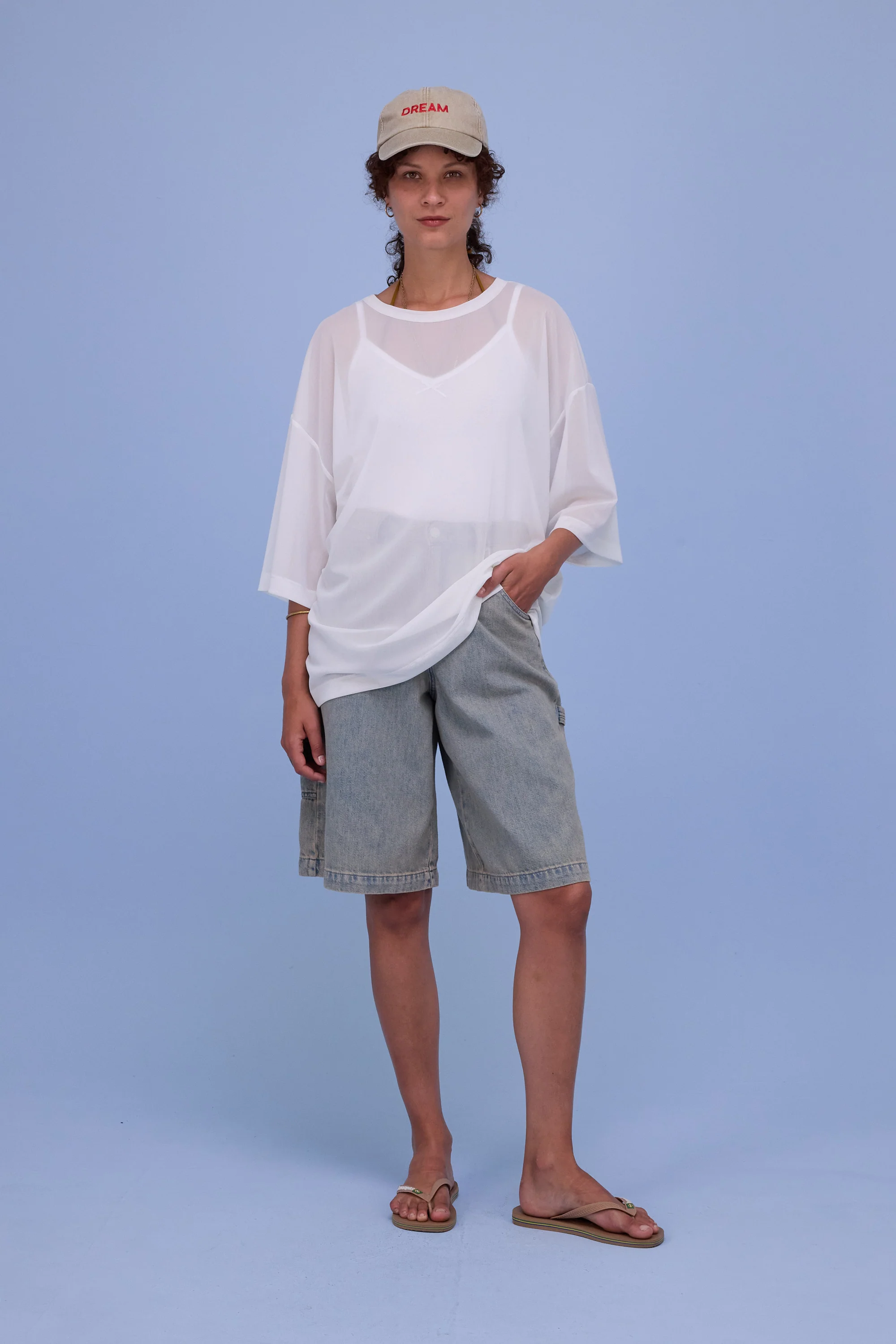 Hopper bermuda in sand denim - Image 7