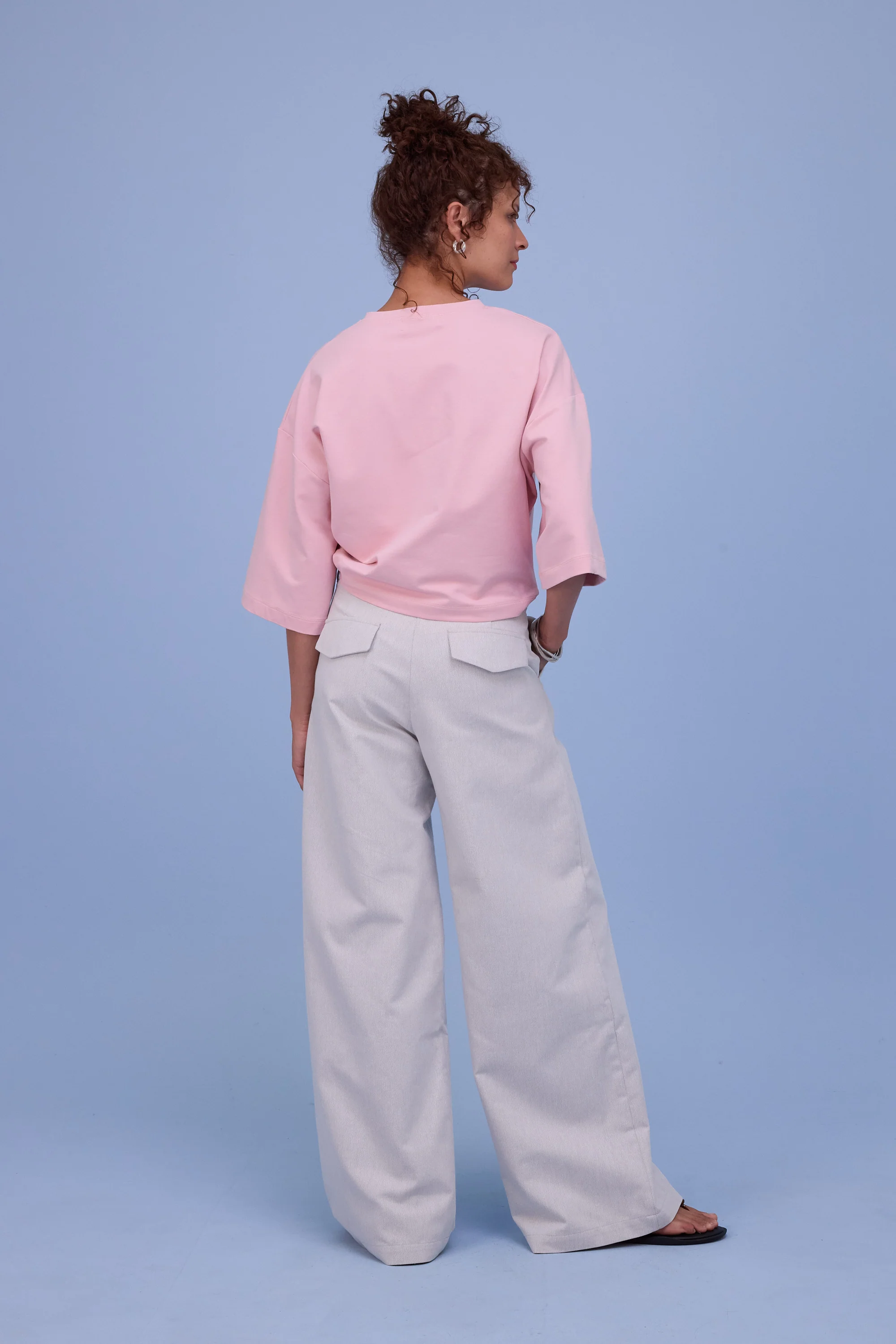 Dotty sweater in pink molton - Image 3