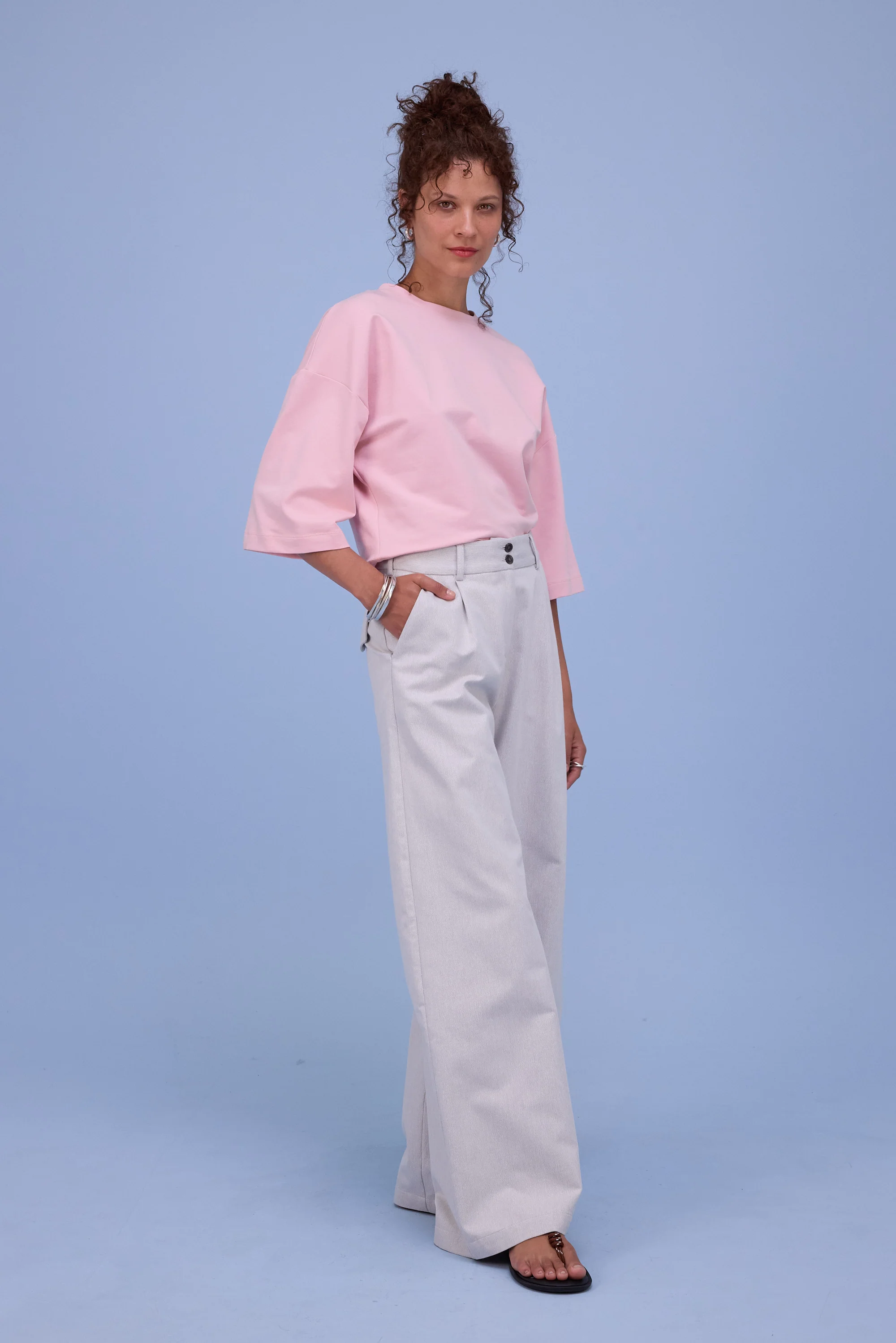 Dotty sweater in pink molton - Image 5