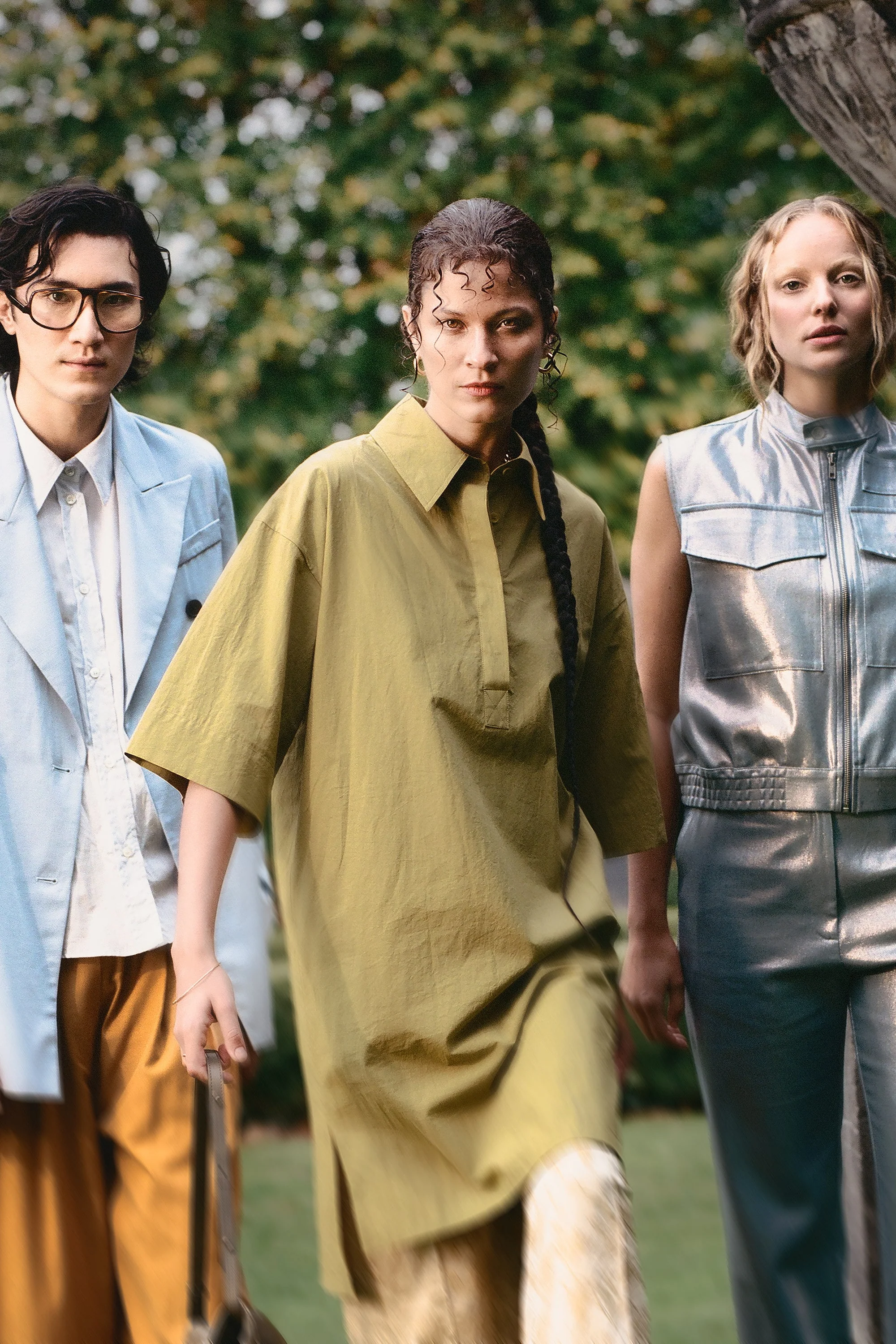 Haven jurk in moss