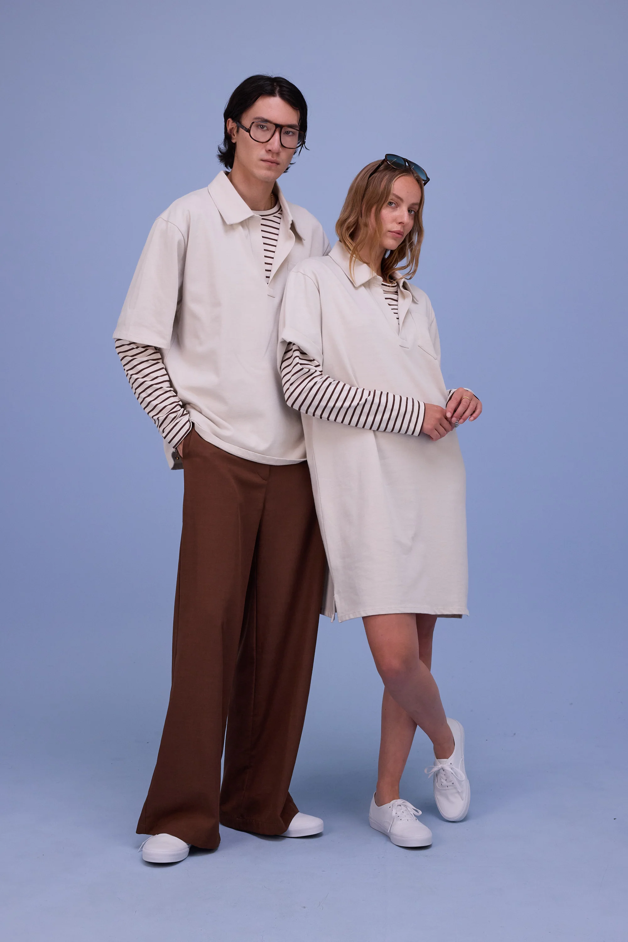 Hester polo-jurk in almond - Image 6