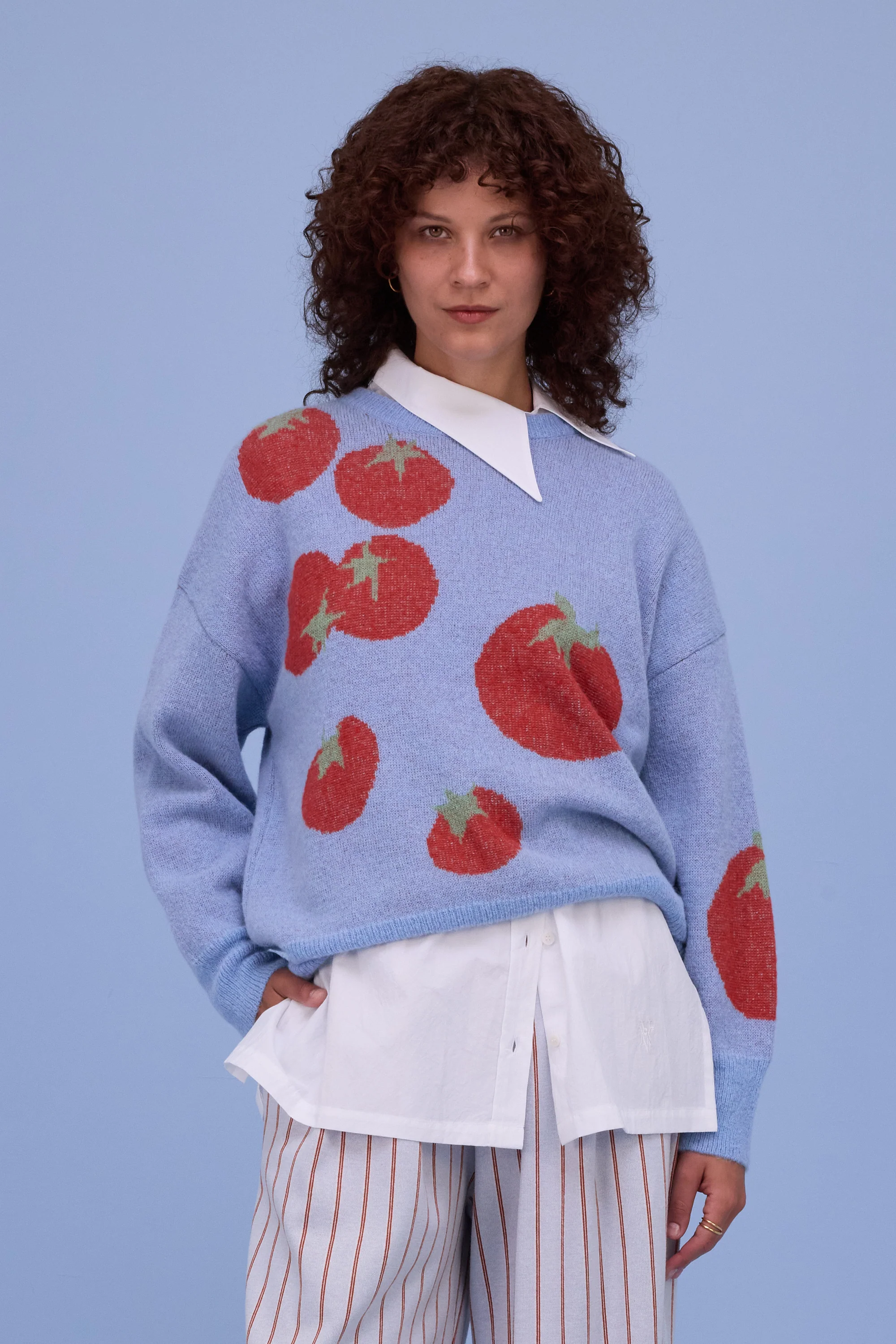 Honjo trui in chambray blue - Image 2