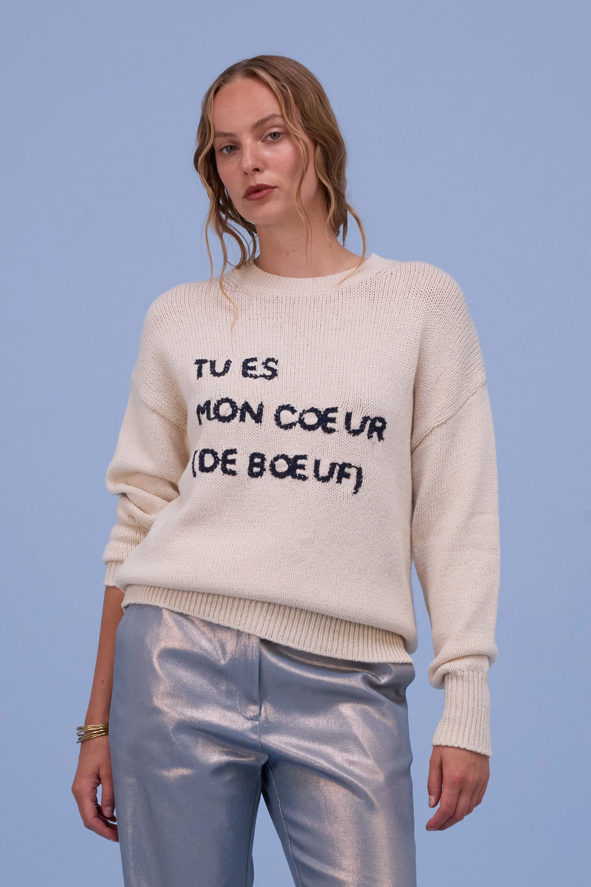 Heguri trui in cream - Image 6