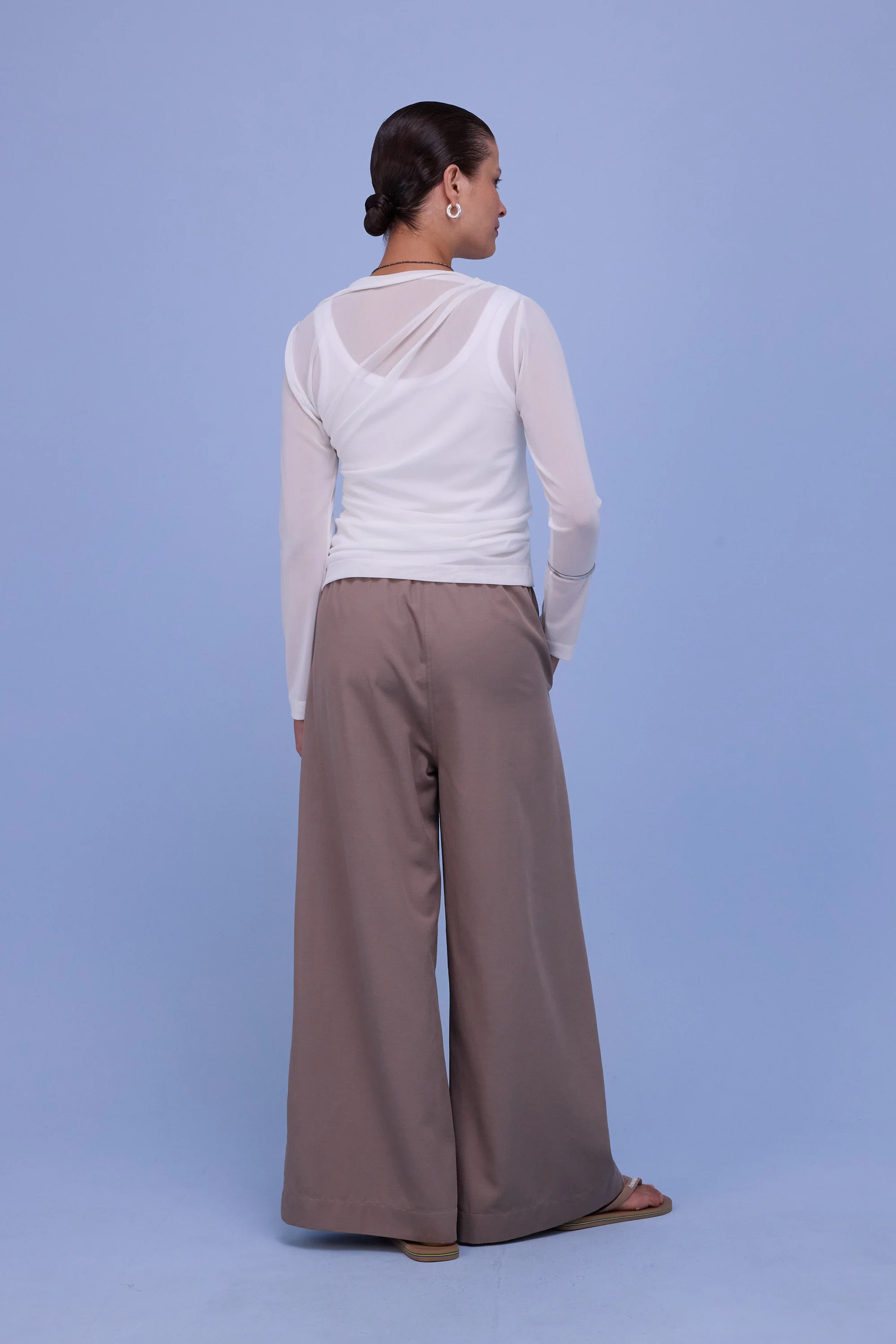 Anna T-shirt in white mesh - Image 4