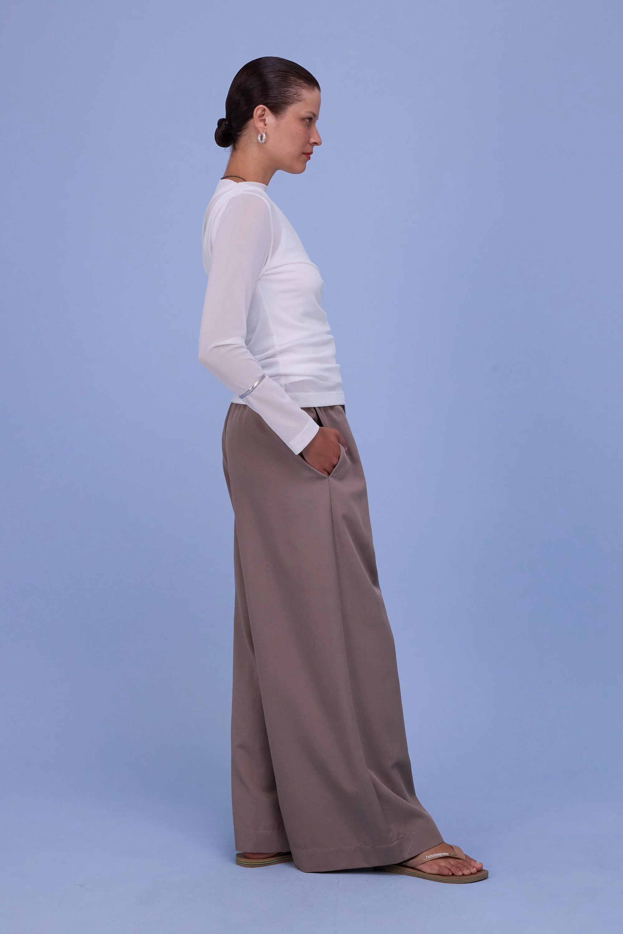 Anna T-shirt in white mesh - Image 5