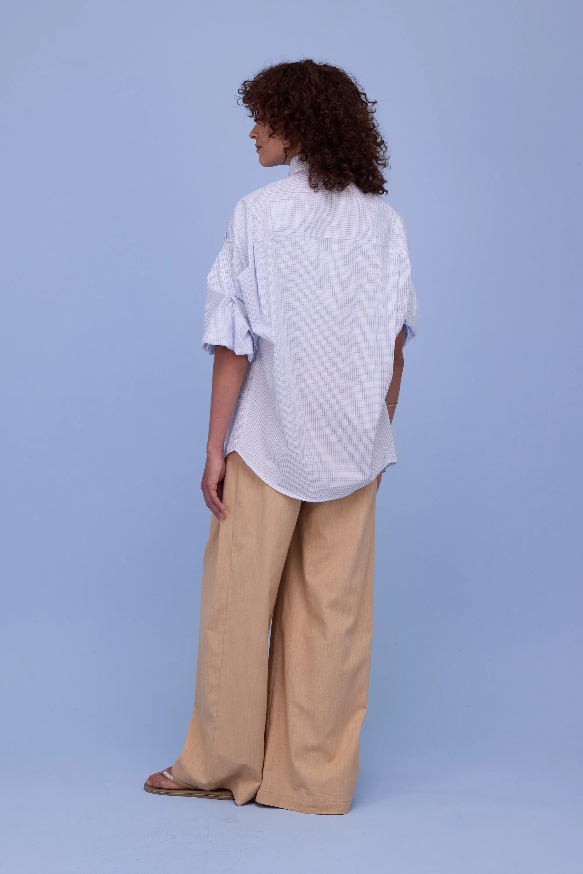 Harper hemd in notebook blue checks - Image 4