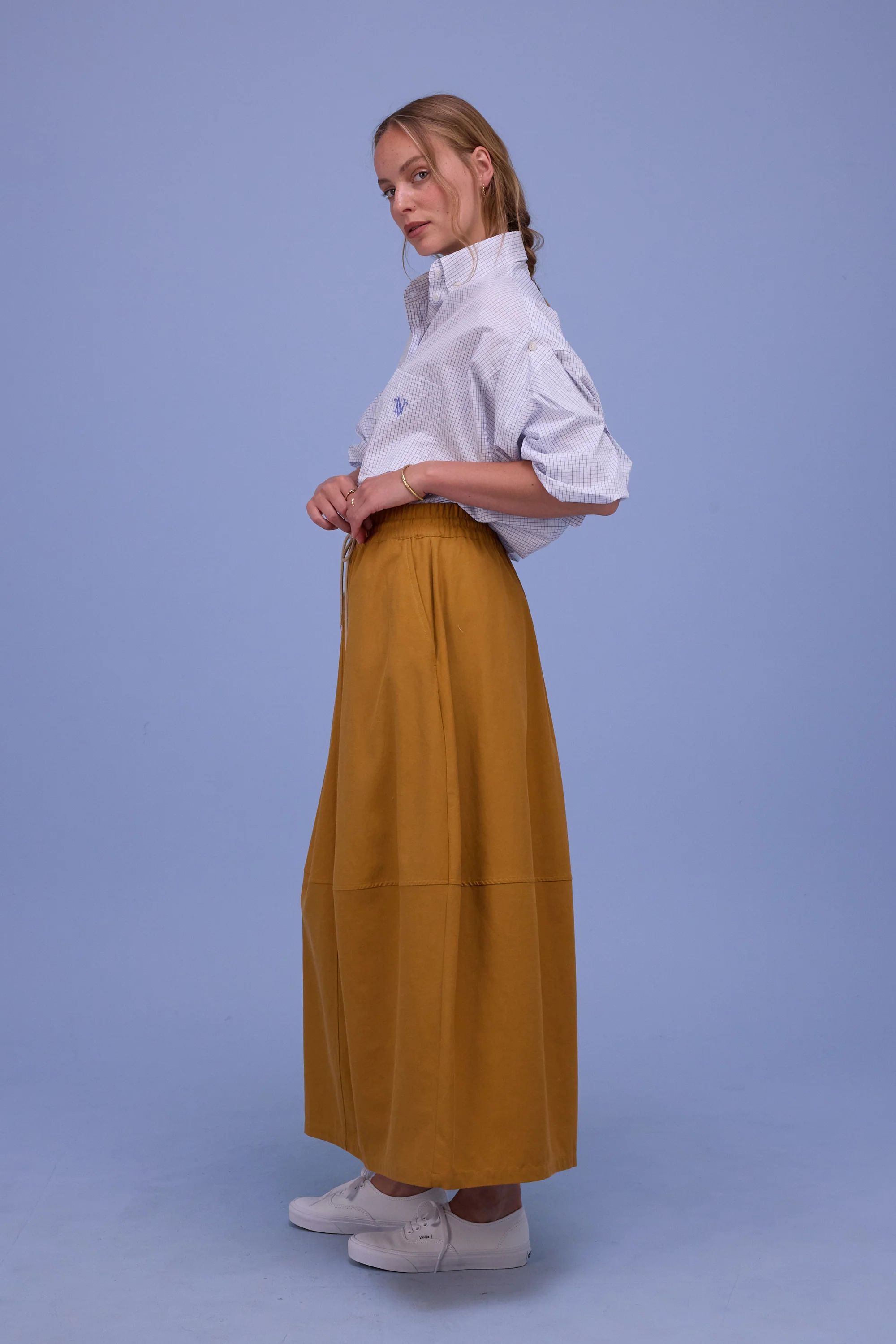 Harper hemd in notebook blue checks - Image 6
