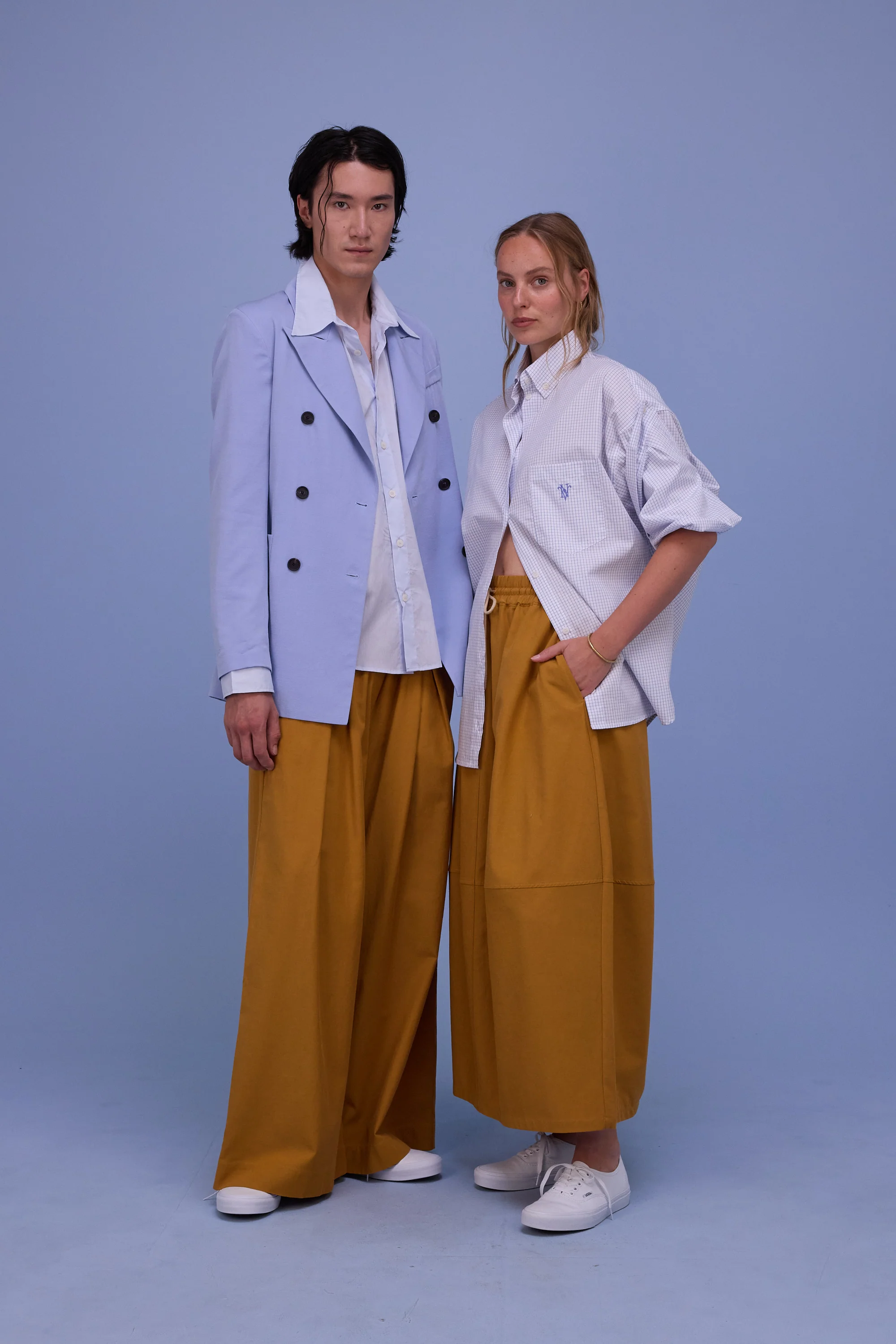Harper hemd in notebook blue checks - Image 8