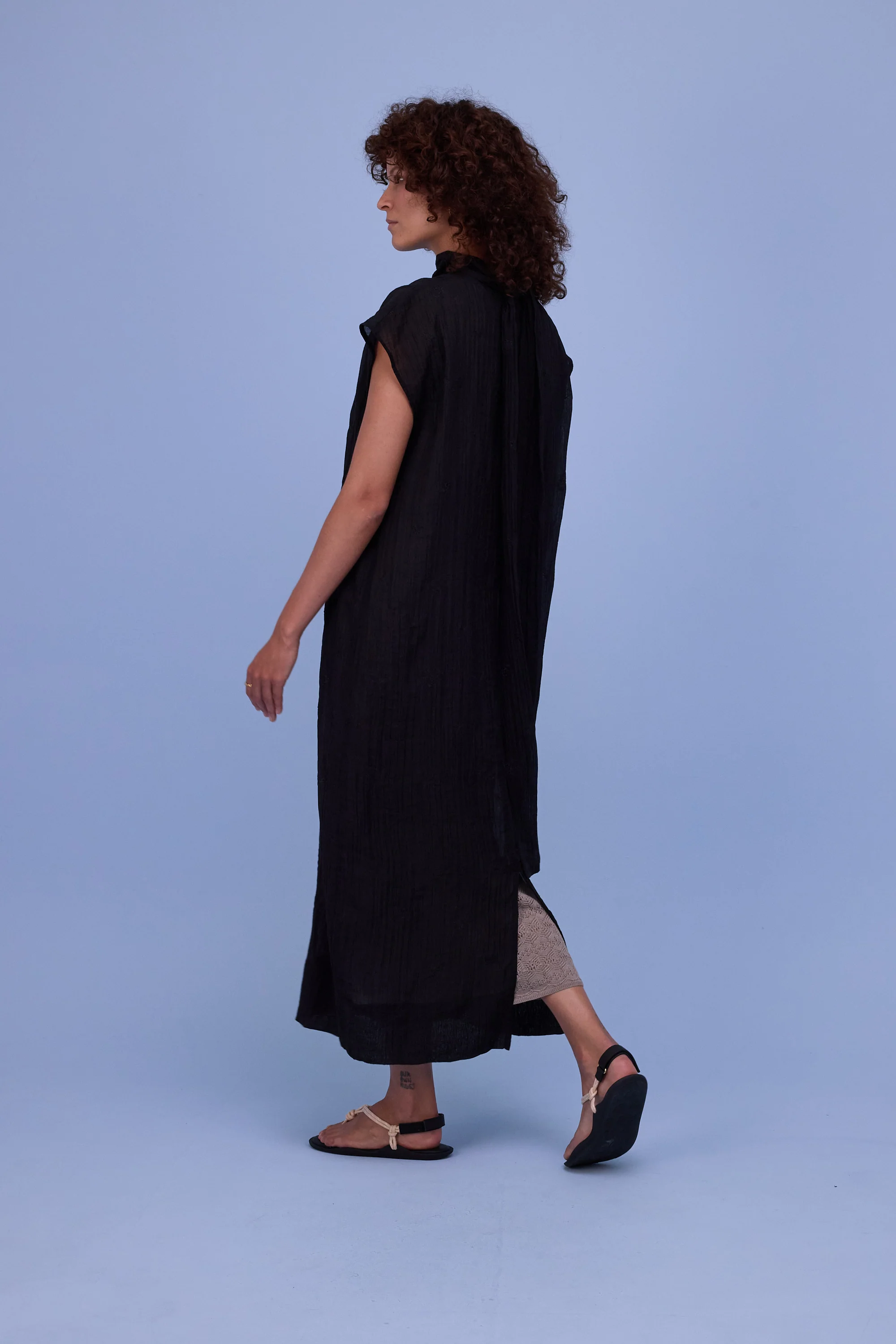 Hazel jurk in black verbena - Image 3