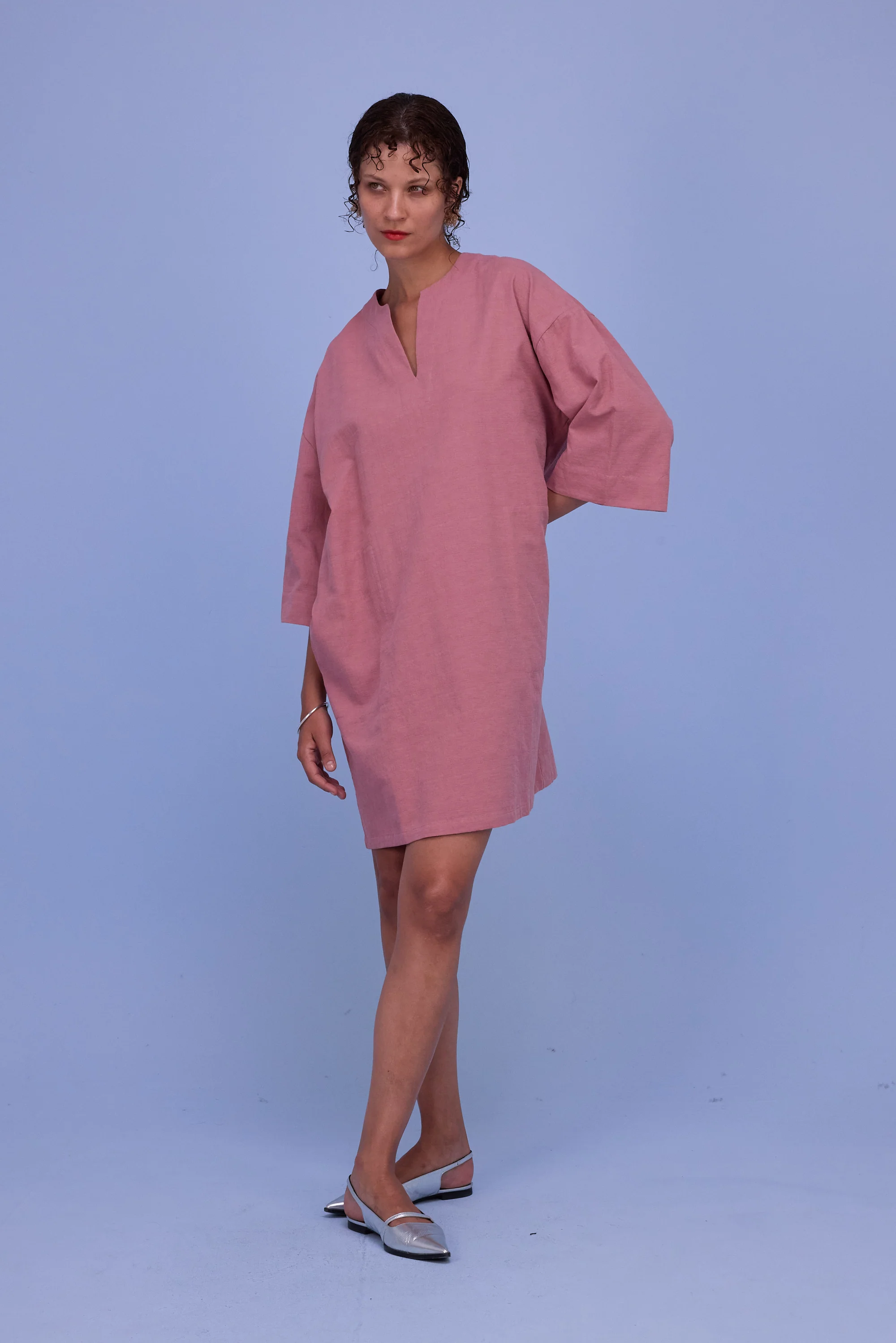 Harlow jurk in old rose - Image 2