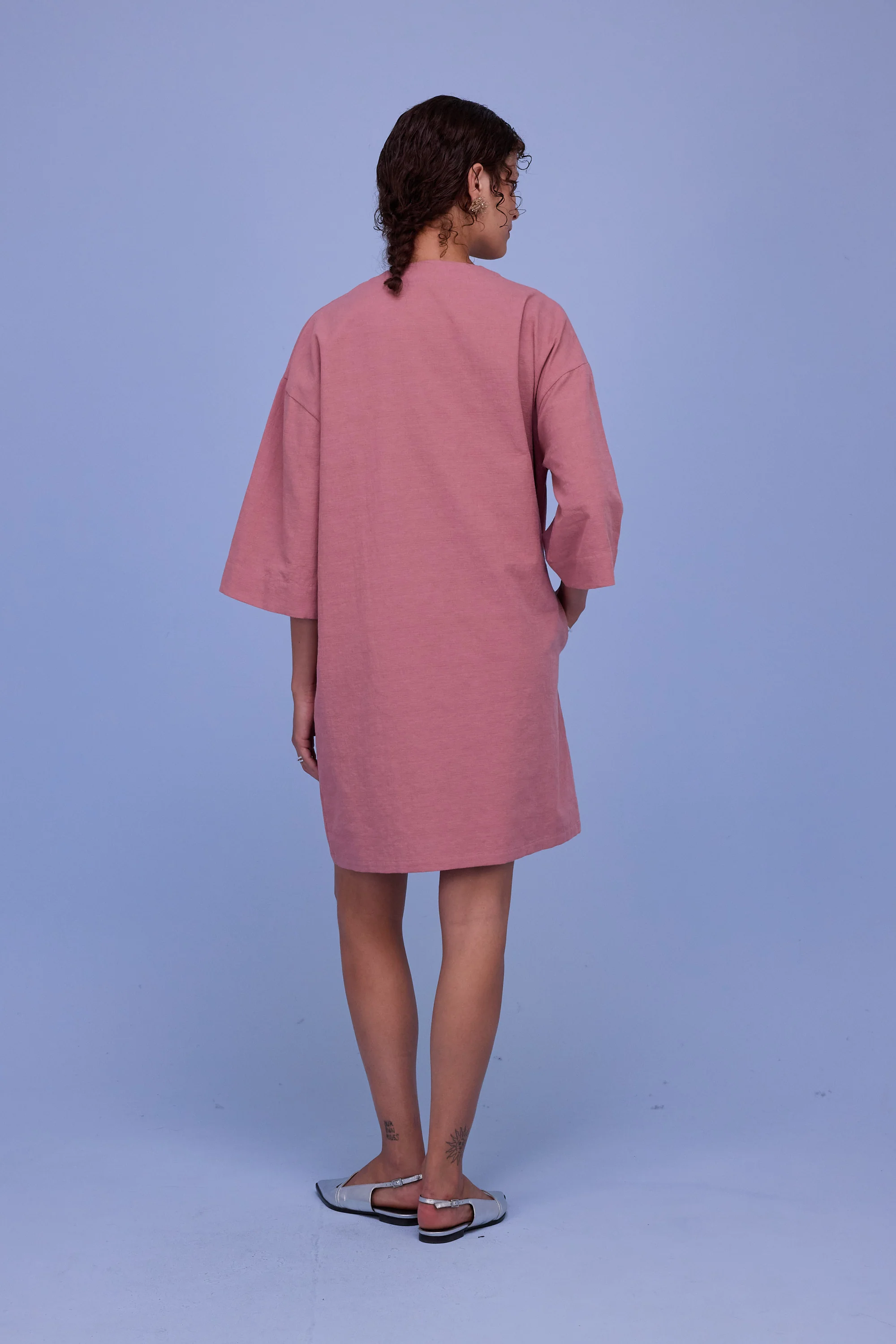 Harlow jurk in old rose - Image 3