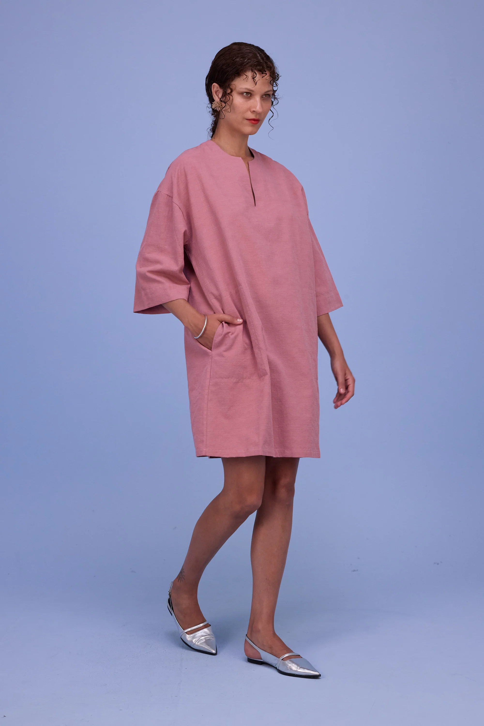 Harlow jurk in old rose - Image 5