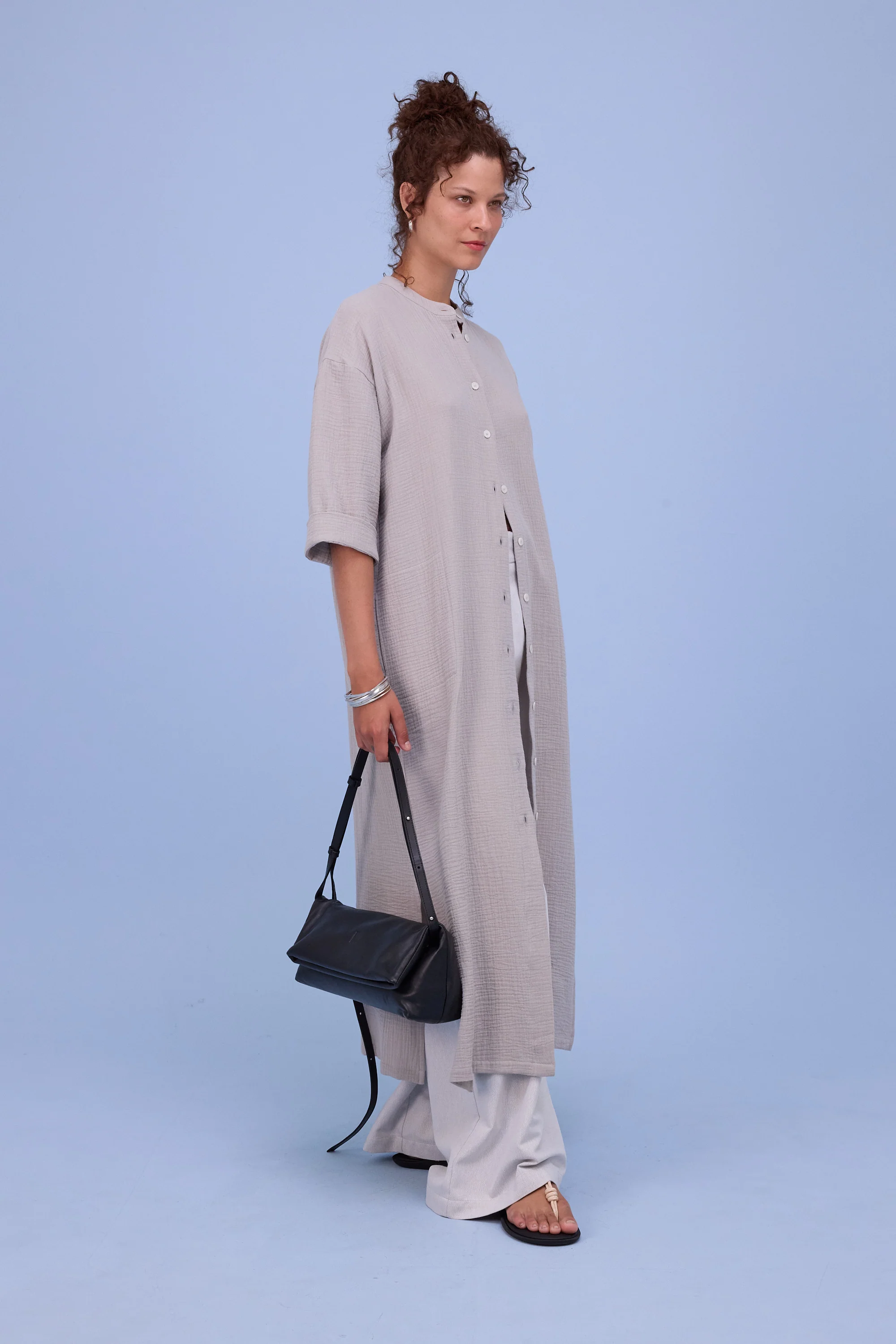 Halina jurk in dove tetra - Image 4