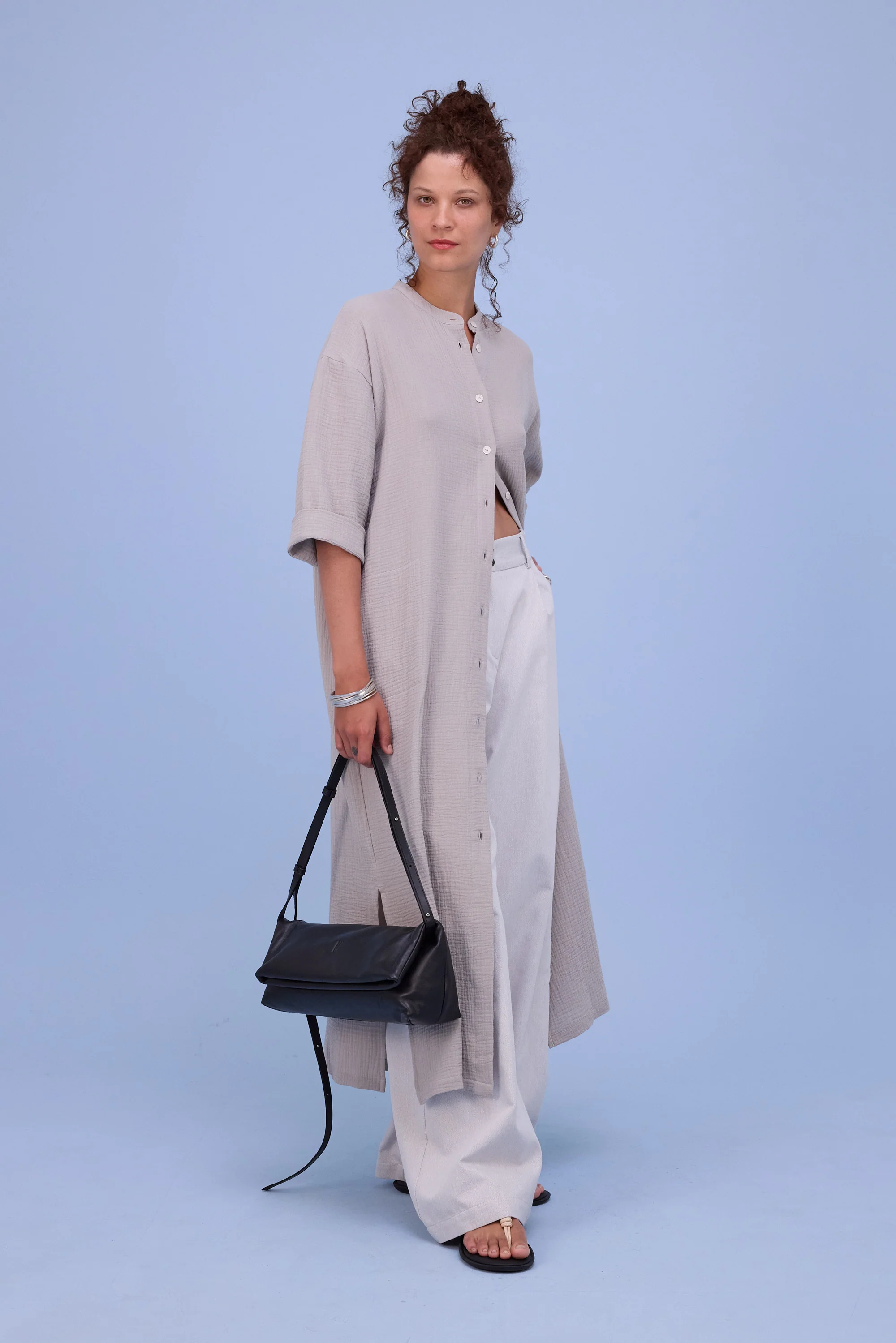 Halina jurk in dove tetra - Image 5
