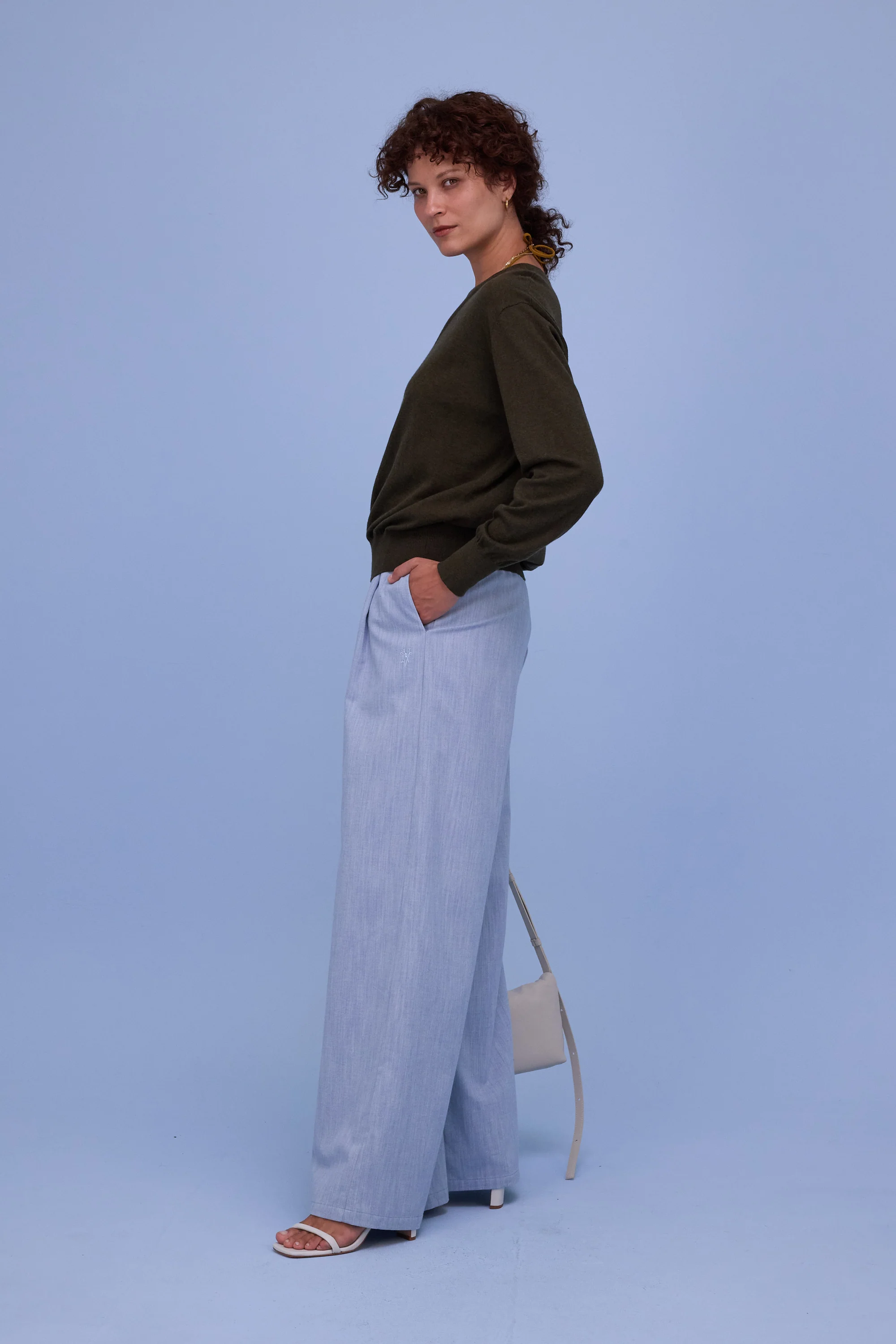 Hollywood trui in nori green - Image 2