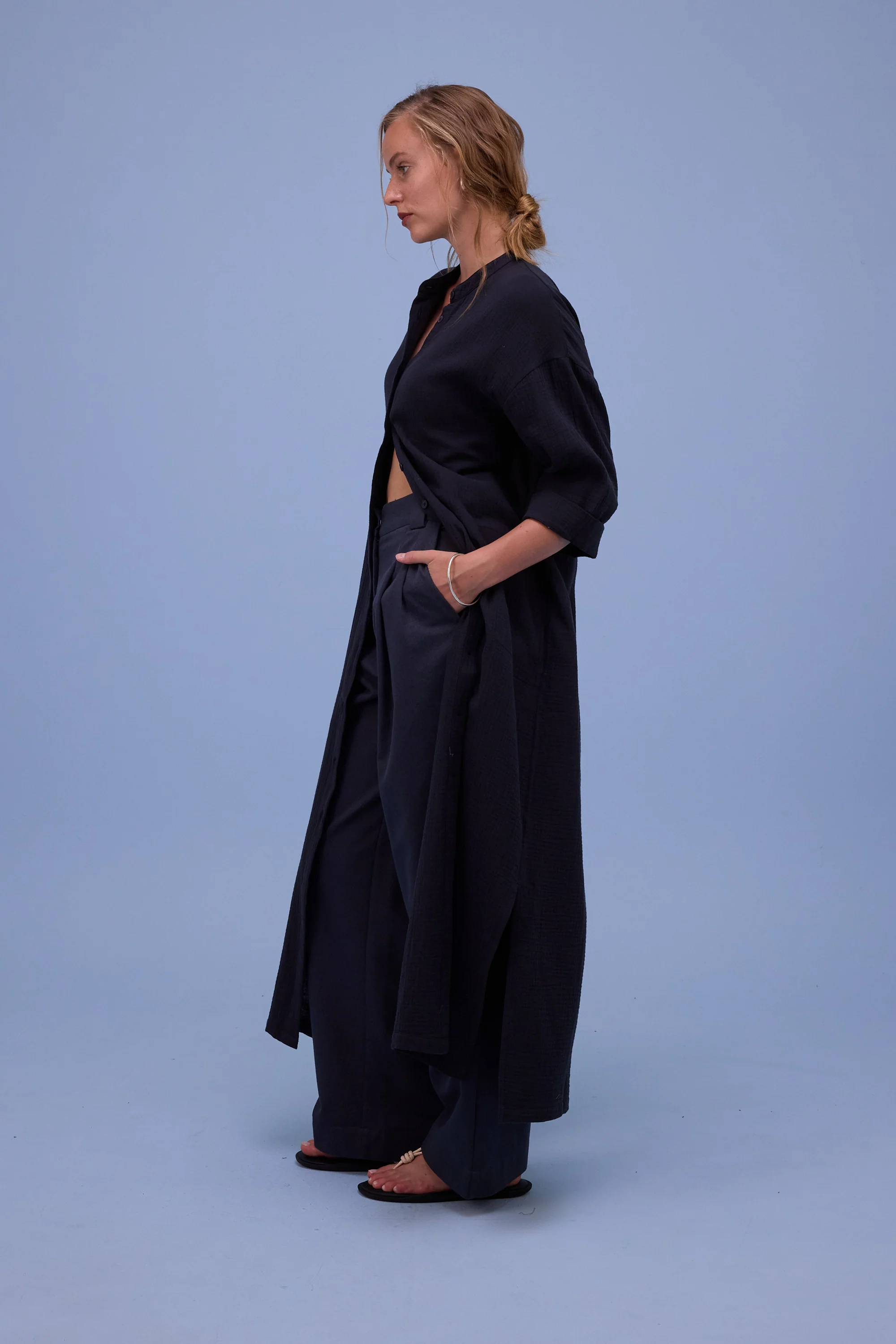 Halina jurk in off-black tetra - Image 3