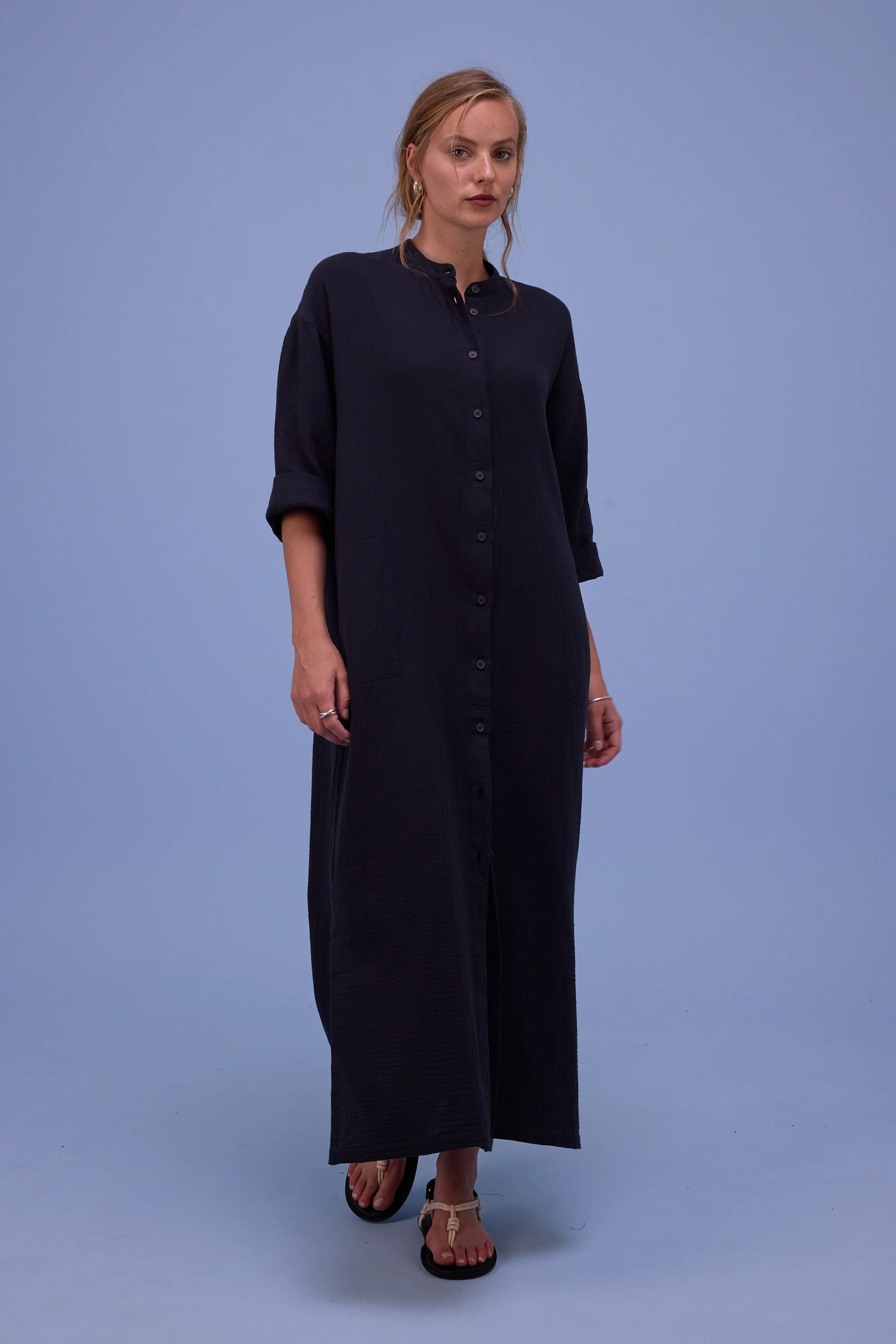 Halina jurk in off-black tetra - Image 5