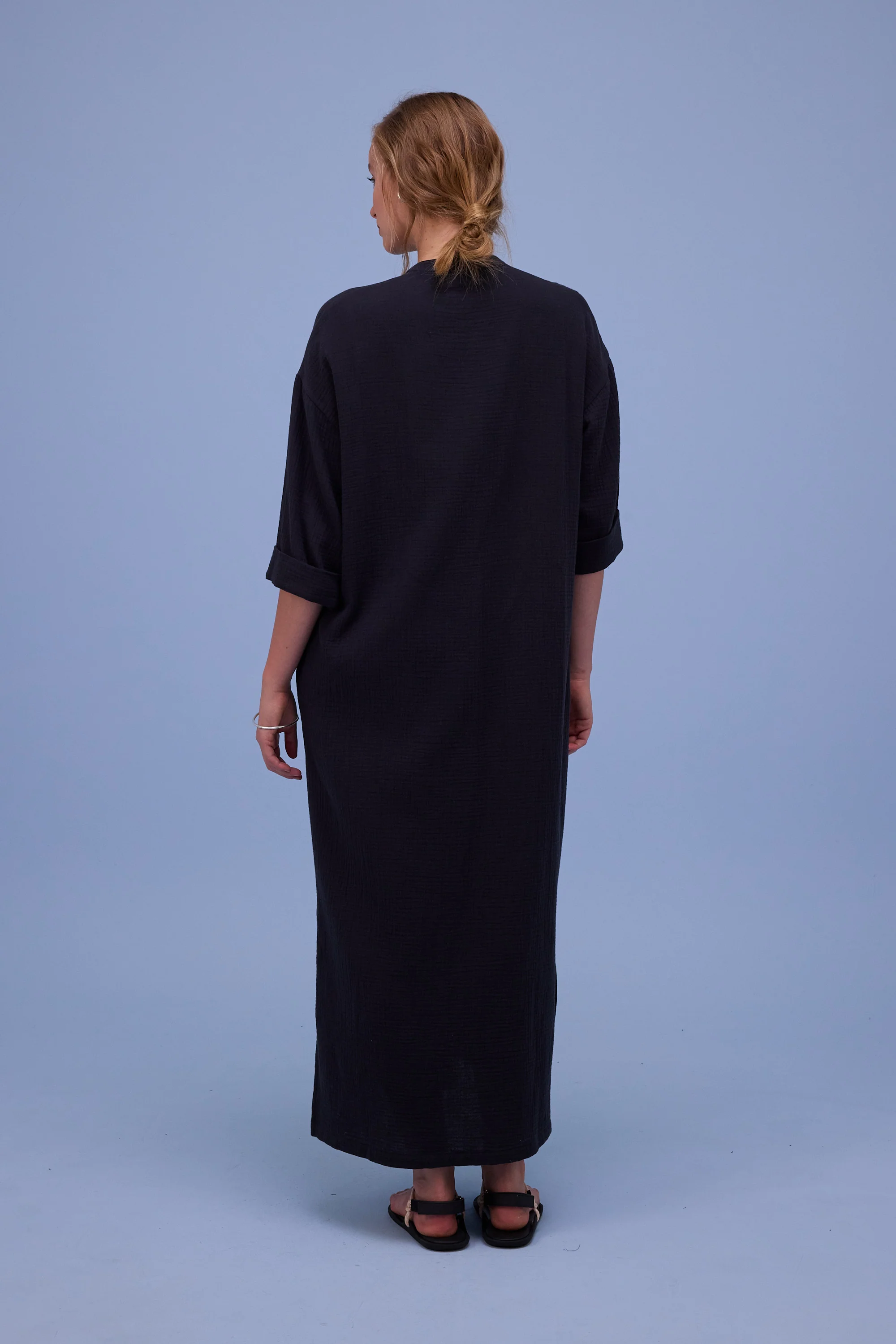 Halina jurk in off-black tetra - Image 7