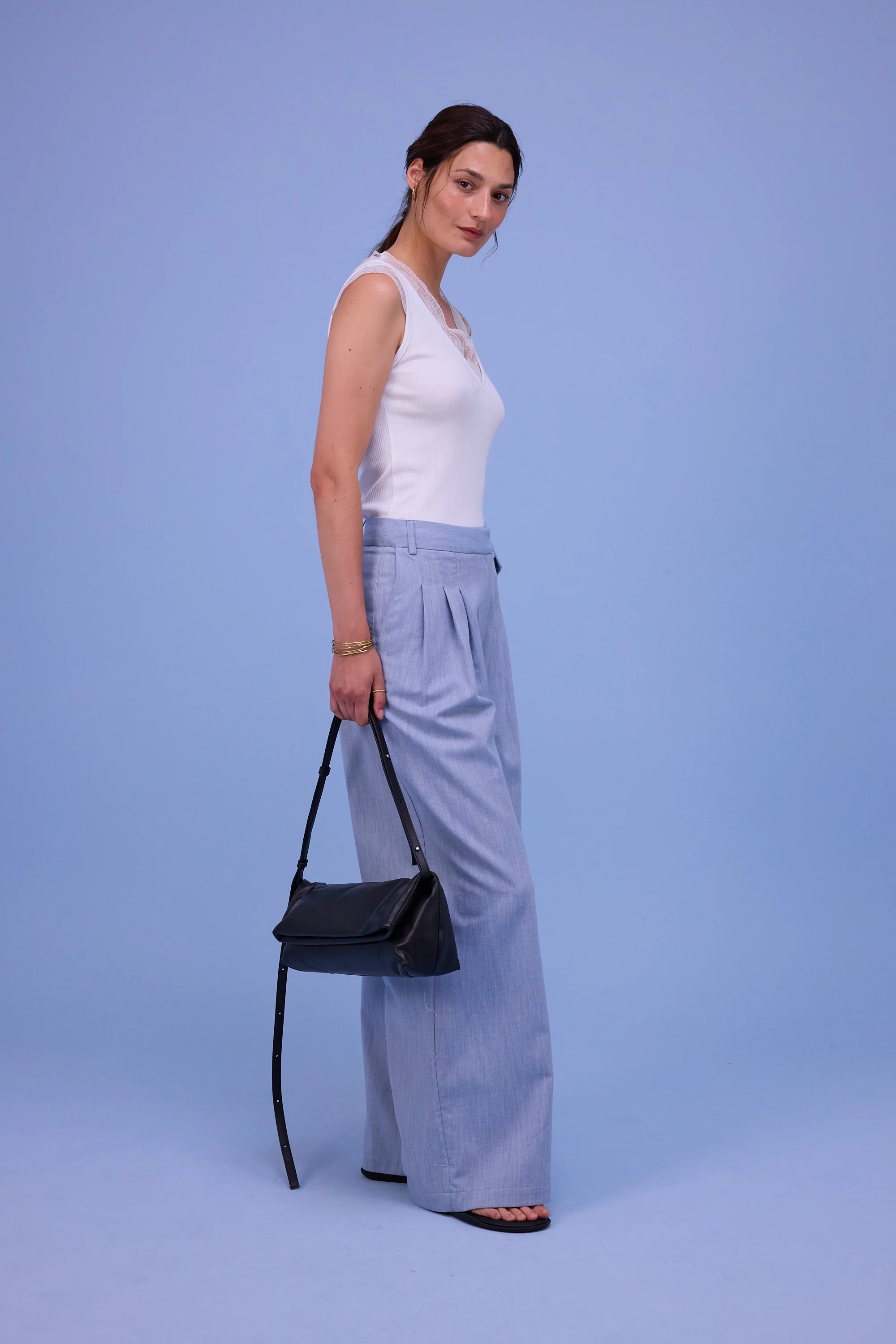 Hia witte top met kant - Image 4