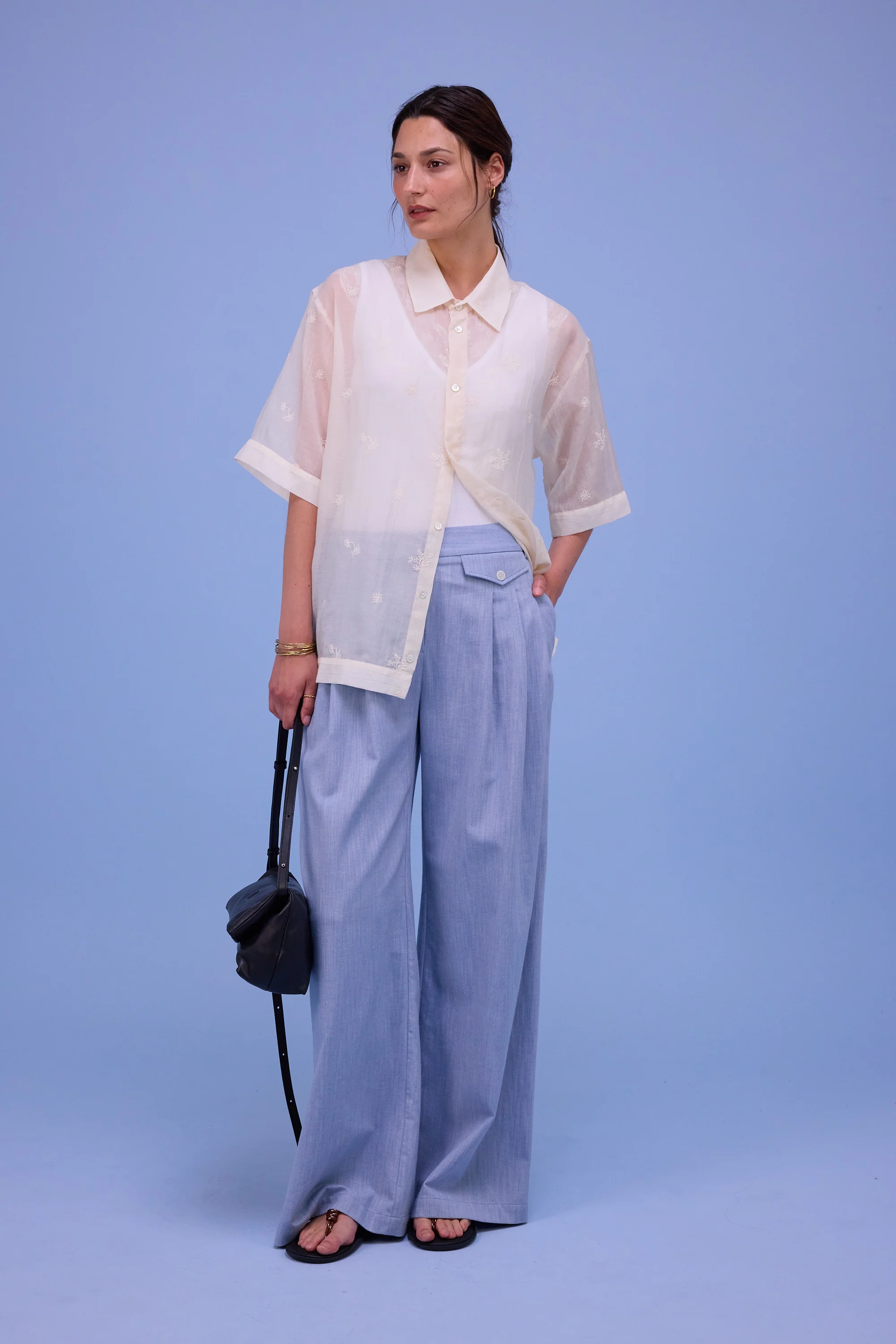 Hia witte top met kant - Image 5