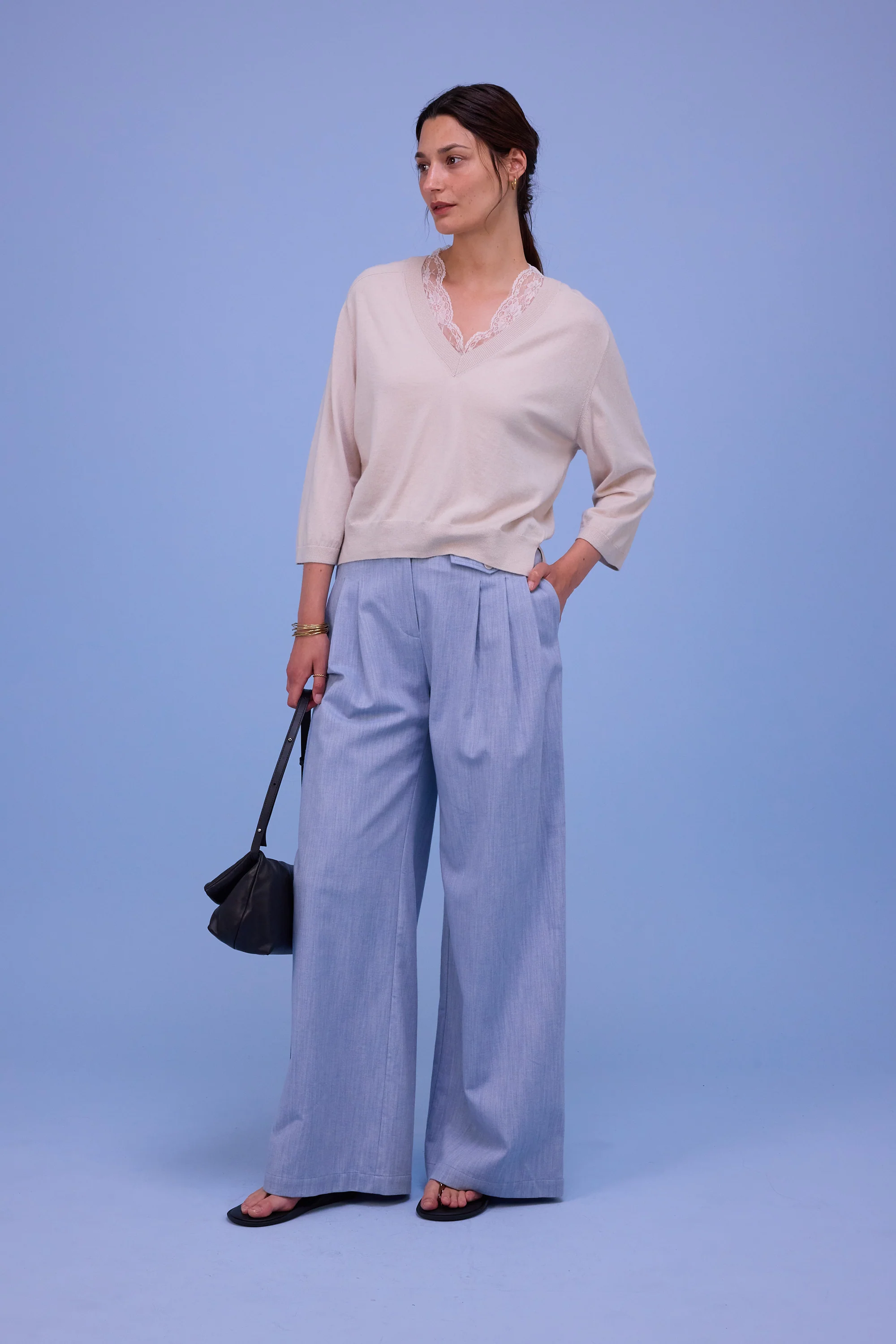 Hia witte top met kant - Image 6